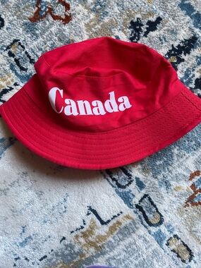Red "Canada" Bucket Hat